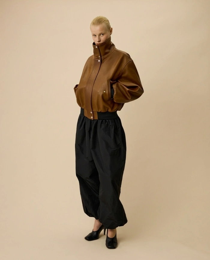Straight Wool Trousers